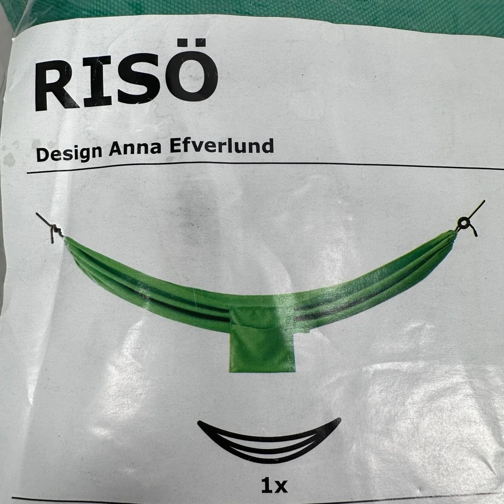 IKEA RISO Green Outdoor Hammock Anna Efverlund 104.323.34 New in Package